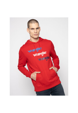 Wrangler Суитшърт Repeat W6A8HAXWO Червен Regular Fit - Pepit.bg