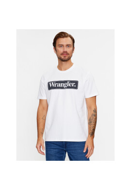 Wrangler Тишърт 112341133 Бял Regular Fit - Pepit.bg