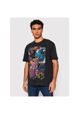 Wrangler Тишърт 70's W7J7GFXV6 Черен Regular Fit - Pepit.bg