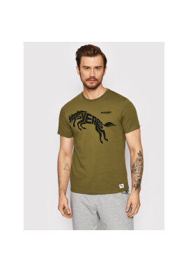Wrangler Тишърт 75th Anni W746EEG52 Зелен Regular Fit - Pepit.bg