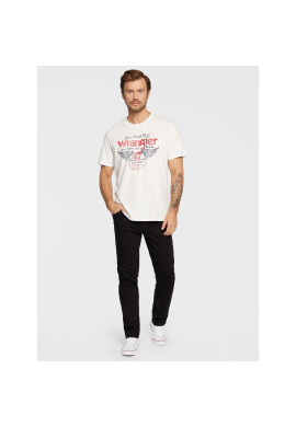 Wrangler Тишърт Americana W70PD3W02 Бял Regular Fit - Pepit.bg
