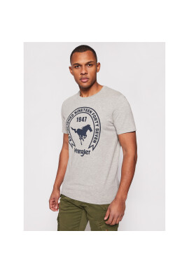 Wrangler Тишърт Americana W7AGD3X37 Сив Regular Fit - Pepit.bg
