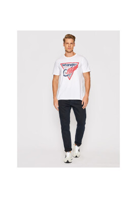 Wrangler Тишърт Americana W7J6D3989 Бял Regular Fit - Pepit.bg