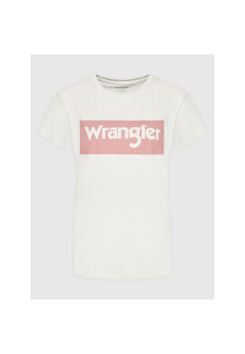 Wrangler Тишърт Box Logo W7P3D3C11 Бежов Regular Fit - Pepit.bg