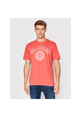Wrangler Тишърт Collegiate W7E0EJ Розов Regular Fit - Pepit.bg