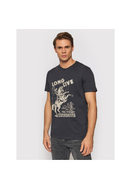 Wrangler Тишърт Collegiate W7K2D3XV6 Черен Regular Fit - Pepit.bg