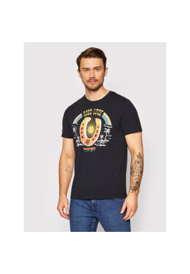 Wrangler Тишърт Cowboy W7AVGF100 Черен Regular Fit - Pepit.bg
