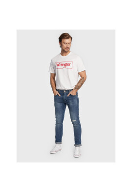 Wrangler Тишърт Frame Logo W70JD3989 112319300 Бял Regular Fit - Pepit.bg