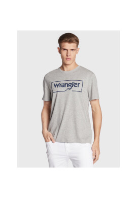 Wrangler Тишърт Frame Logo W70JD3X37 112320767 Сив Regular Fit - Pepit.bg