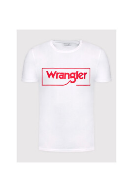 Wrangler Тишърт Frame Logo W7H3D3989 Бял Regular Fit - Pepit.bg