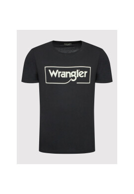 Wrangler Тишърт Frame Logo W7H3D3XV6 Черен Regular Fit - Pepit.bg