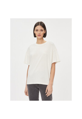 Wrangler Тишърт Girlfriend 112343069 Бял Loose Fit - Pepit.bg