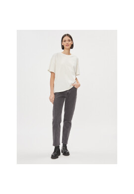 Wrangler Тишърт Girlfriend 112343069 Бял Loose Fit - Pepit.bg