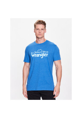 Wrangler Тишърт Logo Tee WC5FGE47G 112335672 Син Regular Fit - Pepit.bg