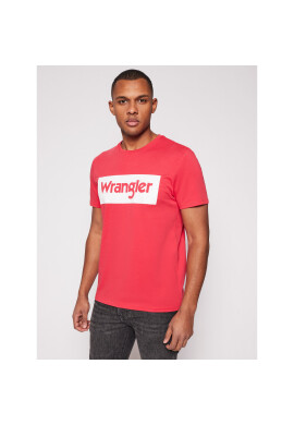 Wrangler Тишърт Logo W742FKXA4 Червен Regular Fit - Pepit.bg