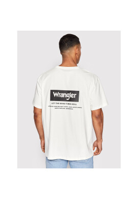 Wrangler Тишърт Logo W748EJ737 Бял Regular Fit - Pepit.bg