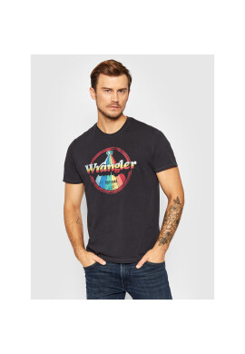 Wrangler Тишърт Rainbow W7J9D3100 Черен Regular Fit - Pepit.bg