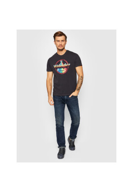 Wrangler Тишърт Rainbow W7J9D3100 Черен Regular Fit - Pepit.bg