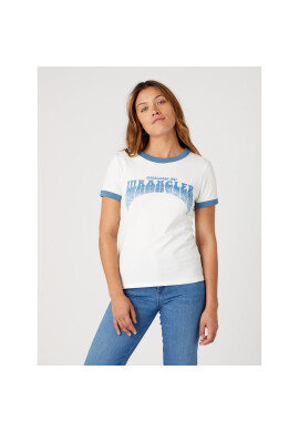 Wrangler Тишърт Ringer W7N0EEW02 112331996 Бял Regular Fit - Pepit.bg