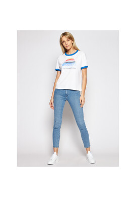 Wrangler Тишърт Ringer W7S0DR989 Бял Relaxed Fit - Pepit.bg