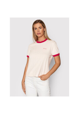 Wrangler Тишърт Ringer W7S0DRP38 Розов Regular Fit - Pepit.bg
