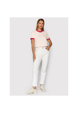 Wrangler Тишърт Ringer W7S0DRP38 Розов Regular Fit - Pepit.bg