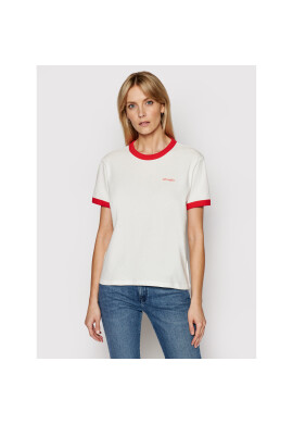 Wrangler Тишърт Ringer W7S0DRR06 Бял Relaxed Fit - Pepit.bg