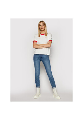 Wrangler Тишърт Ringer W7S0DRR06 Бял Relaxed Fit - Pepit.bg