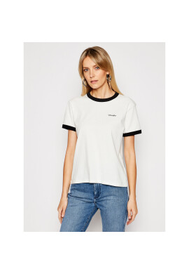 Wrangler Тишърт Ringer W7S0DRXV6 Бял Relaxed Fit - Pepit.bg