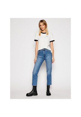 Wrangler Тишърт Ringer W7S0DRXV6 Бял Relaxed Fit - Pepit.bg