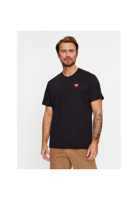 Wrangler Тишърт Sign Off 112341125 Черен Regular Fit - Pepit.bg