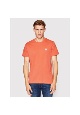 Wrangler Тишърт Sign Off Tee W7C07D Червен Regular Fit - Pepit.bg