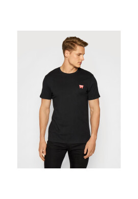 Wrangler Тишърт Sign Off Tee W7C07D301 Черен Regular Fit - Pepit.bg