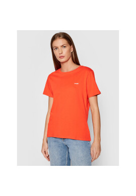 Wrangler Тишърт Sign Off Tee W7Q0D3 Оранжев Regular Fit - Pepit.bg