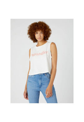 Wrangler Тишърт Sleveless W7FED3W02 112332137 Бял Regular Fit - Pepit.bg