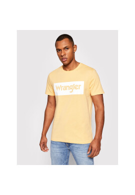 Wrangler Тишърт Ss Logo Tee W742FKA11 Жълт Regular Fit - Pepit.bg