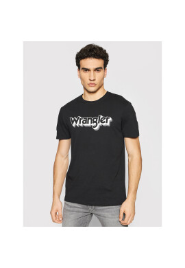 Wrangler Тишърт Ss Logo Tee W7J4D3100 Черен Regular Fit - Pepit.bg
