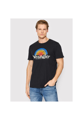 Wrangler Тишърт Sunrise W7J2D3100 Черен Regular Fit - Pepit.bg