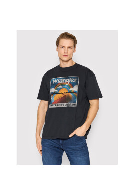 Wrangler Тишърт Vintage W7L4GFXVD Черен Regular Fit - Pepit.bg