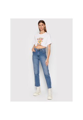 Wrangler Тишърт Vintage W7T0DR989 Бял Regular Fit - Pepit.bg