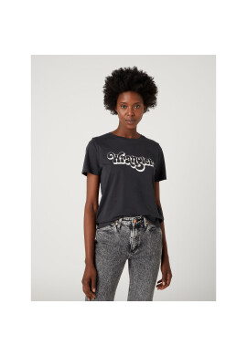 Wrangler Тишърт W7N4D3XVD 112332122 Черен Regular Fit - Pepit.bg