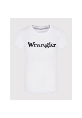Wrangler Тишърт W7N4GH989 Бял Regular Fit - Pepit.bg