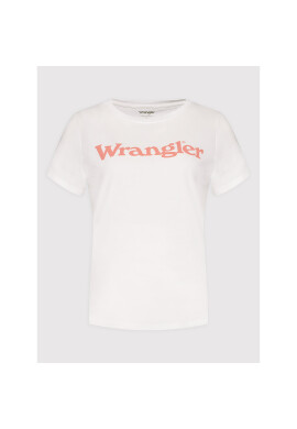 Wrangler Тишърт W7N4GHW02 Бял Regular Fit - Pepit.bg