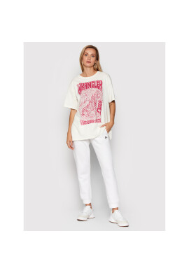 Wrangler Тишърт W7R3DRW03 Бял Oversize - Pepit.bg