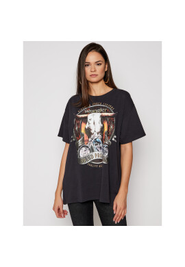 Wrangler Тишърт W7R3GFXVD Черен Oversize - Pepit.bg