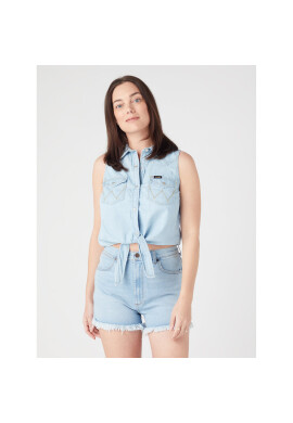 Wrangler топ W5WTHWXAZ 112334379 Син Regular Fit - Pepit.bg