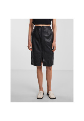 YAS Кожена пола 26030369 Черен Regular Fit - Pepit.bg