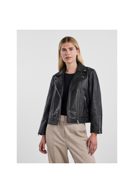 YAS Кожено яке 26031785 Черен Regular Fit - Pepit.bg