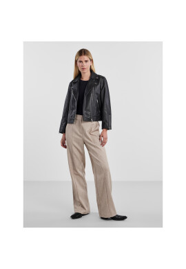 YAS Кожено яке 26031785 Черен Regular Fit - Pepit.bg
