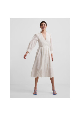 YAS Лятна рокля Lulla 26026121 Бял Regular Fit - Pepit.bg